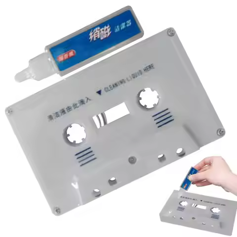 Cassette Tape Head Cleaner Care Wet Maintenance Kit Audio Cassette Head Cleaner Capstan Cleaner Audi