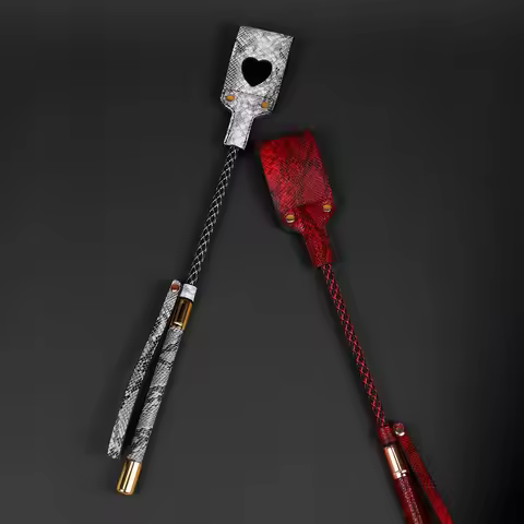 42.5CM PU Leather Riding Crop Whip Weaving Handle Premium Quality Leather Crops Equestrianism Horse 