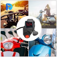 DOOUR Electric Bike Thumb Throttle, Digital Display LED Scooter Thumb Throttle, Durable Easy Install