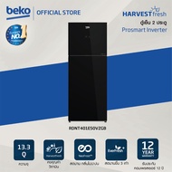 Beko [ส่งฟรี][ติดตั้งฟรี] ตู้เย็น 2 ประตู 13.3 คิว รุ่น RDNT401E50VZGB กระจกดำ Inverter Compressor พร้อมระบบจอ Digital Temp Control ควบคุมอุณหภูมิแบบดิจิตอล รับประกันมอเตอร์ 12 ปี