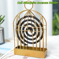 Gold Metal Mosquito Coil Stand Holder Home Iron Incense Holder Mosquito Coil Burner Holder Tray