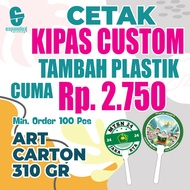 Round Fan, Custom Fan, 2 Side Custom Fan, Cheap Custom Fan With Plastic