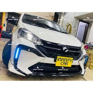 Perodua Myvi Mg3 Gen3 Facelift 2022-2025 FL Oem Gear Up ACE Front Skirt Only V2（NOT ORIGINAL‼️）
