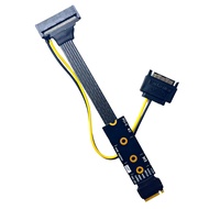 JMT M.2 to U.2 / U.3 SSD Adapter Cable With PCI-E 4.0 Gen4 Riser Card SATA Power Supply For NVME 223