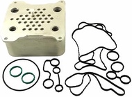 Engine Oil Cooler With Gasket 8C3Z-6A642-A 8C3Z6A642A Compatible with 2008-2010 Ford F250 F350 F450 