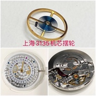 Watch Accessories Domestic Shanghai 3186 3135 Movement Swing Wheel Full Swing Blue Oil Silk Unusual