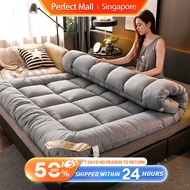 PM Mattress Topper Tatami Protector Mat Antibacterial Highly Breathable Foldable Single/Queen/King Super Single Mattress
