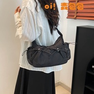 Bow Cloth Bag Messenger Bag Commuter Dumpling Bag Female Bag Cloth Bag
