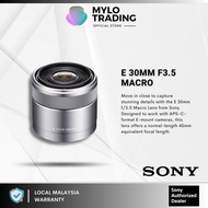 Sony E 30mm f/3.5 Macro Lens - SEL30M35 ( For Sony A6400 / A6500 / A6600 / ZV-E10 )