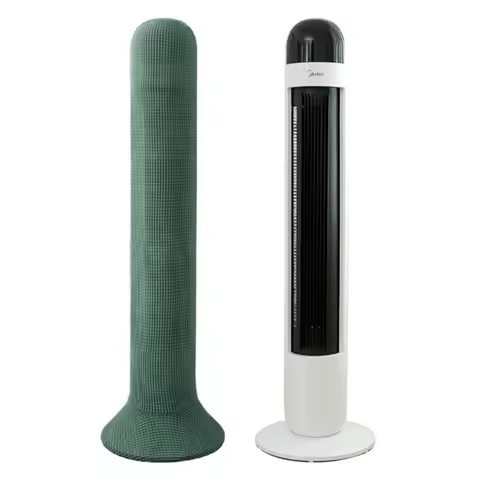 Thickened Protective Dust Cover Solid Color Anti Dust Storage Fan Sleeve Elastic Cloth Tower Heater 
