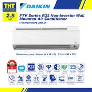 Daikin 2.5HP Non-Inverter Air Conditioner With Smart Control FTV60PB-3WM-LF(WIFI)