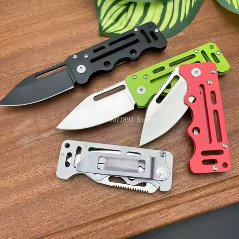 EDC Tactical Outdoor Survival Adventure Knife 8Cr13Mov Steel Hunting Combat Foldable Camping Fishing