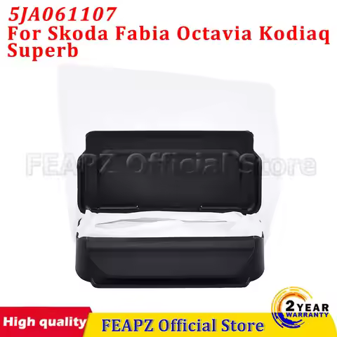 5JA061107 9B9 Front Door Panel Pocket Trash Can For Skoda Fabia Octavia Kodiaq Superb Black OEM Styl