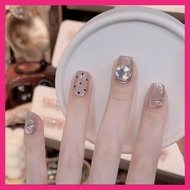 Thai Shop False Nails [DD275]Fashion French Style Flash Drill