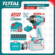 TOTAL บล็อกแบตแบตเตอรี่ไร้สาย 42V.(แบตเตอรี่+ที่ชาร์จ) # TIWLI42602