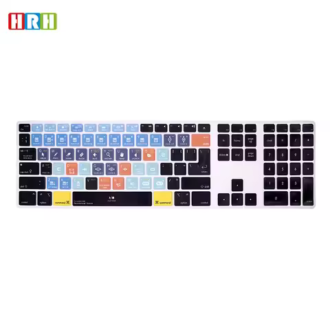 HRH Shortcut Hotkey Keyboard Cover Skin For Apple IMac G6 MB110LL/B and MB110LL/A A1243 Keyboard wit