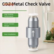 YOLANDA CO2 One-way Check Valve, Metal 4X6mm Gas Pipe Interface Aquarium CO2 Valve, Quick Plug CO2 G
