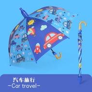 Plastic Handle Umbrella Cartoon Primary Students Waterproof Cover Sunshade Sunscreen Umbrella Pemega