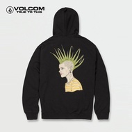 กางเกงกีฬาลำลองประดับเพชร VOLCOM สำหรับผู้ชาย1220เสื้อกันหนาวมีฮู้ดตัวอักษรตัดกันพิมพ์ลายการ์ตูน