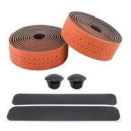 MUQZI Road Bicycle Hollow Bar Tape EIEIO Leather Strap Fixed Gear Anti Skid Breathable Handlebar Tap