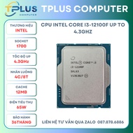 Intel Core i3 12100F CPU (3.3GHz turbo up to 4.3GHz, 4 cores 8 threads, 12MB Cache) Socket LGA 1700
