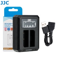 JJC Dual Battery USB Charger for Fuji NP-95 Battery of Camera Fuji Fujifilm X100 X100S X100T X70 X30 X20 XF10 3D W1 X-S1 XF10 F31 F30 &amp; DB-90 of GXR CX6 CX5 CX4 CX3