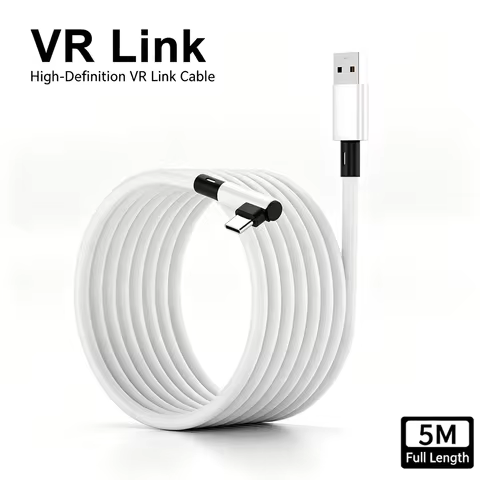 VR Link Cable for Meta Quest 3s Accessories USB 3 Type C Cable Data Transfer Fast Charging for Oculu