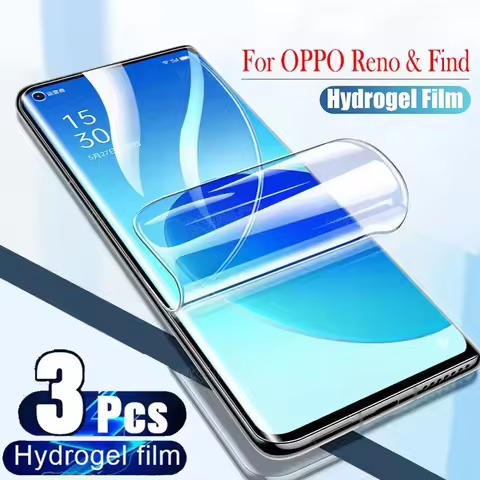 3PCS Full Cover Hydrogel Film For OPPO Reno 3 4 5 6 7 8 8T 9 10 11 13 Pro Plus 5G Screen Protector F