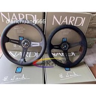 Nardi 方向盤運動方向盤 ND Nardi Torino 皮革/麂皮賽車輪 13149