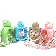 2 function square children's water bottle (1ltr)