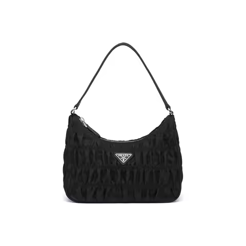 PRADA Re Edition Nylon Fabric With Saffiano Leather Handbag Mini Women's Black 1NE204-QR1-F0002