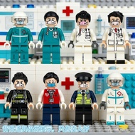 Popular City Building Blocks Minifigures Police Officer Doctor Dolls Hospital Play House Toys Model 