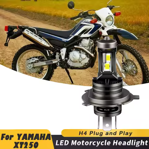 1pc 35W H4 9003 6500K Bright White Motorcycle LED Bulbs Headlight For YAMAHA XT250 2008 2009 2010 20