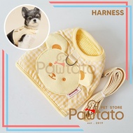 Dog Body Harness Meaning Pet Puppy Dog Body Leash Bear Checkered Cute Bear Motif Aesthetic Pawtato P