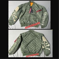 mastermind JAPAN WORLD mmj mmw alpha industries MA1 MA-1 bomber jacket 飛行 夾克 外套 REFLECTIVE REFLECTOR 3M反光 print olive 軍綠色 軍裝 green