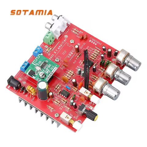 SOTAMIA Bluetooth Amplifier Audio 80Wx3 Power Stereo Amplifier Board Lossless 2.1 Amplificador Car C