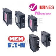 MEM EATON 6A 10A 15A 20A 30A 1 POLE PLUG IN MCB DCP Type .NES /.WESMONT /.NESCO