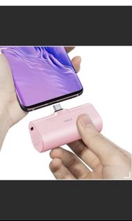 迷你口袋移動電源 直插式行動電源 Link me 4 4500mAh Portable Charger USB C Battery Pack For Samsung Huawei Xiaomi MI Vivo Oppo LG Sony HTC ASUS Nokia Lenovo Nitendo 粉紅色 Pink iWALK 四代