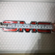 175mm Red Emblem For GMC Sticker GMC Trunk Sticker Car Rear Tailage Sticker For GMC Yukon Envoy Cany