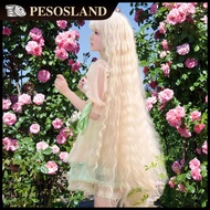Lolita Blonde Long Curly Hair Cosplay Lolita Wig Universal Long Curly Wig Lolita Long Wig