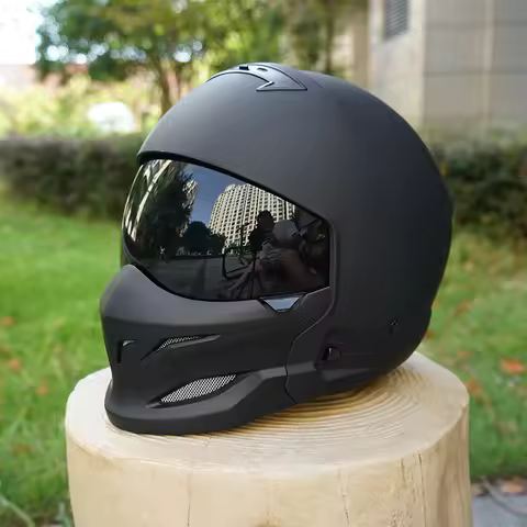 Scorpion Retro Motorcycle Helmet with Removable Front Module Tea-Colored Lens Sizes M L XL XXL Motor