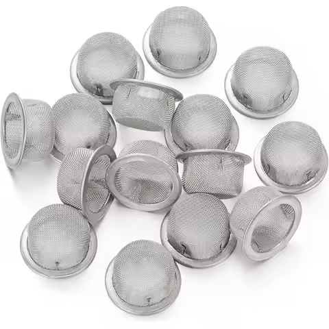 16mm Diameter Tobacco Smoking Pipe Metal Filter 5/10/20/50Pcs Screen Steel Mesh Smoking Pipe Filter