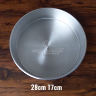 Round press pan without joints 28cm H7cm