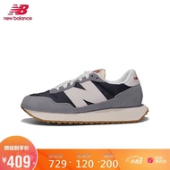 New Balance NB21新款男鞋女鞋情侣237系列百搭增高复古老爹潮搭运动休闲鞋 深蓝色/灰色  MS237SC 43