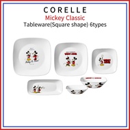 [CORELLE]  Mickey Classic  Tableware(Square shape) 6types