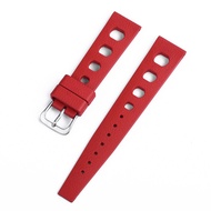 FKM สายยาง Tropical Strap 20Mm Rubber Watch Strap Rubber Watch Band Quick Release Watchband Breathable Sports Waterproof Watch Strap Rubber Strap For Watch Bracelet Strap Band Watch Strap Replacement For Men