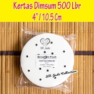 Dimsum Paper 4" 10.5 Cm 500 Sheets 4 Inch Dim Sum Paper Dimsum Liner Paper