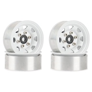 Hfcg Mall-4PCS 1.55 Metal Beadlock Wheel Rim Hub for 1/10 RC Crawler Car Axial Jr 90069 D90 CC01 LC7