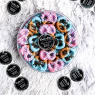 Pretzel Cookies Minipretzel Homemade-Blue Oreoos & Strawberry Drizzle