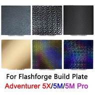 Untuk Flashforge Adventurer 5X/5M/5M Pro Build Plate 235x235mm AD5X PEI Plate Lembaran Keluli Spring